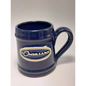 Consiliant Technologies, Irvine CA Deneen Coffee Mug Handthrown‎ Blue 2008